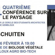 4e conférence du Cercle des Architectes Paysagistes à Gembloux