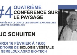 4e conférence du Cercle des Architectes Paysagistes à Gembloux